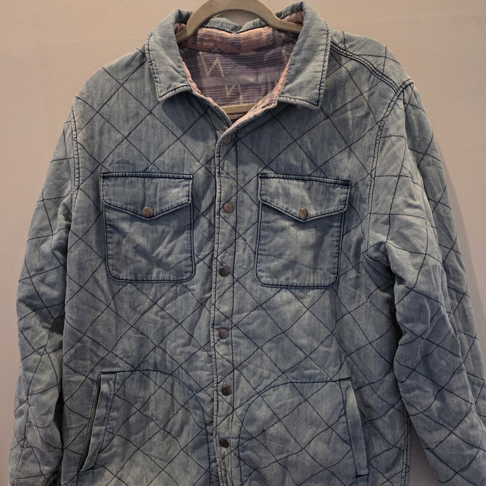 Faherty-Doug Good Feather Reversible Bondi Jacket  Light Blue Denim Shirt Jacket